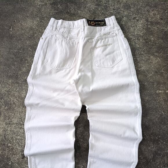 Vintage Y2K Cappopera Jeans Womens 32 White Cream High Waist Made in Italy - Picture 4 of 9